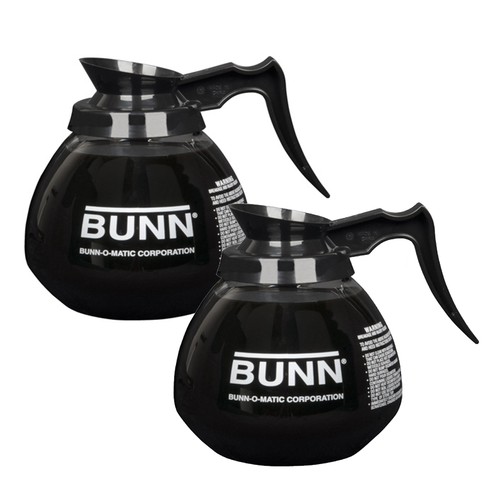 Two 3 Pint Glass Filter Coffee Jugs Bravilor Replacement Pour Serve