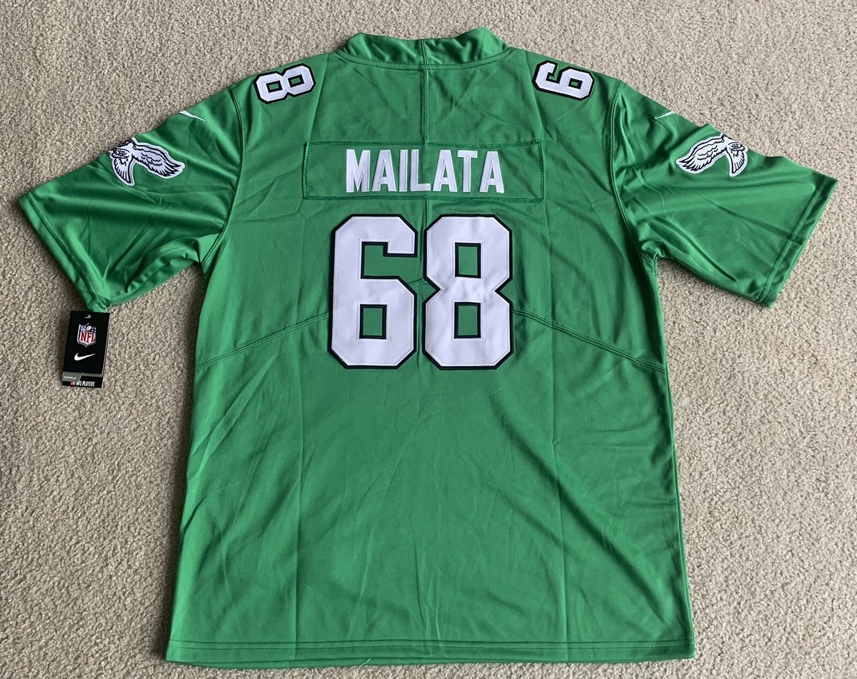 Jordan サッカーシャツ Mサイズ ネイビー/グリーン NWT Men's Nike Jordan Mailata Kelly Green Jersey Small Eagles