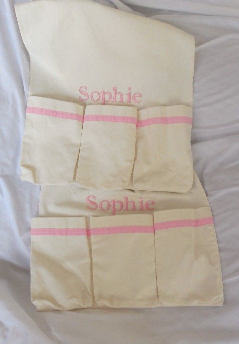 Pottery Barn Changing Table Runner Pink "Sophie" NWOT eBay