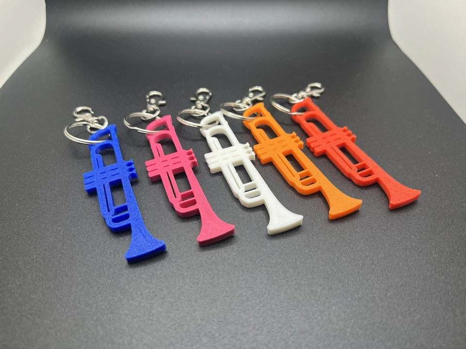 Llavero Trompeta, Dije Trompeta, Llavero Instrumento Musical, Paquete de 2 Foto 4 de 4