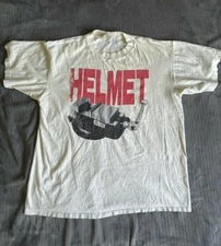 STRAP IT ON VINTAGE HELMET BAND Shirt White Classic Unisex S-2345XL