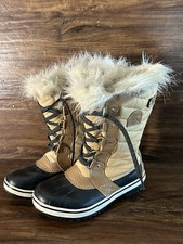 Sorel Tofino II Faux Fur Curry Fawn Waterproof Lace Up Snow Boots US sz 4