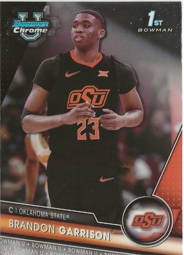 2023-24 Bowman Chrome University Brandon Garrison RC Oklahoma State Cowboys