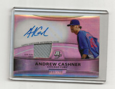 2010 Bowman Platinum Andrew Cashner JERSEY PATCH AUTO Relic CUBS