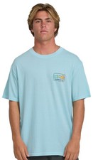 Billabong Runner Wave Washed Premium Men's Short Sleeve T-Shirt - Coastal Blue