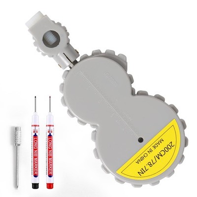 6.56 ft Rotating Tape Measure Beam Compass,Retractable Circle Drawing Tool fo...