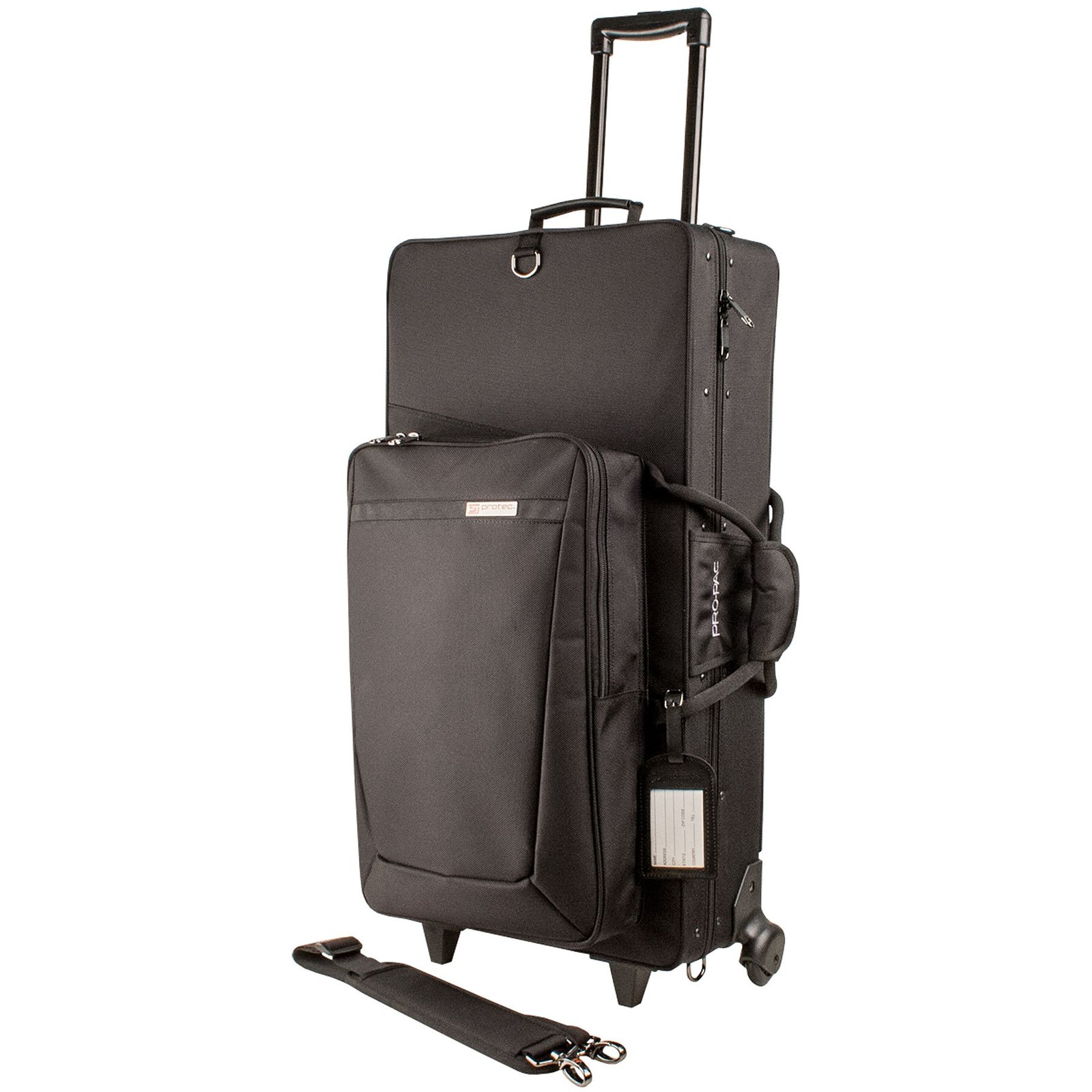 Housse de transport à roulettes PRO PAC saxophone noir avec protection pluie