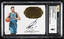 2016-17 Panini Flawless Gold 7/10 Ricky Rubio #FA-RR CGC 9 Mint Auto 3d3