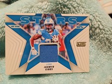 2025 Score - Stars of the Nfl Jahmyr Gibbs #SNJ-JGS Jersey (MEM)