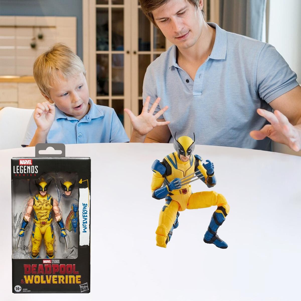 Marvel Wolverine Deadpool Yellow Suit 6 Inch PVC Action Figure Toy