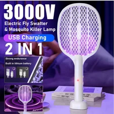 .  🪰 2-in-1 Electric Fly Swatter & Mosquito Trap Lamp – Rechargeable Bug Zapper