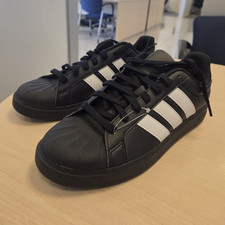 adidas Streettalk Men  s Low Top Lace-Up Textile Sneaker Black/White JP8276