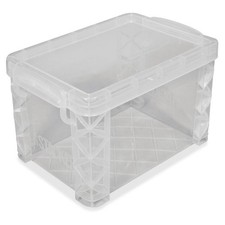 Transparent stackable case, compact storage for small craft photo items
