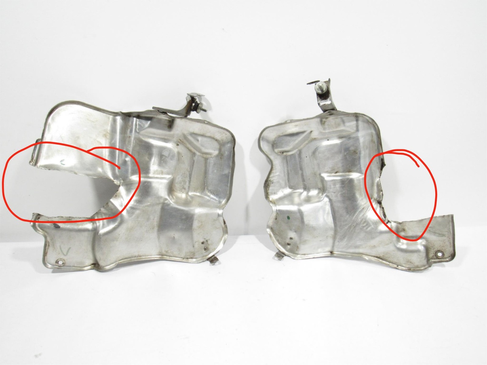 Ferrari 458 Italia 2011 Rear Exhaust Muffler Heat Shield Cover Set 09-15 ;:Y