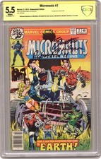 Micronauts #2 CBCS 5.5 Newsstand Witnessed Sig 1979