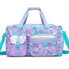 Mermaid Kids Duffle Bag Girls Gym Bag for Girls Kids Travel Dance Bags for Gi...