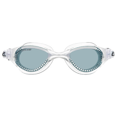 Cressi Adult Comfortable Silicone Swimming Goggles, Clear/White, Tinted Lens
