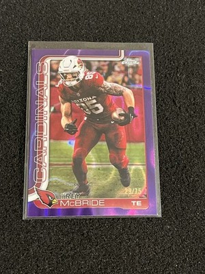 Trey McBride 2025 Topps Chrome Purple Lava Refractor #d /75 #4 Cardinals
