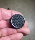 Fancy black hard rubber 1851 Pat. Goodyear button-Found Ft. Craig NM in 1960's