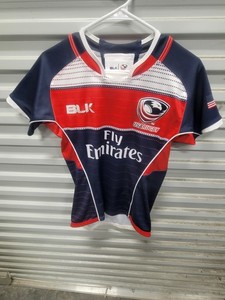 BLK USA Rugby home jersey Size 10 Womens Med