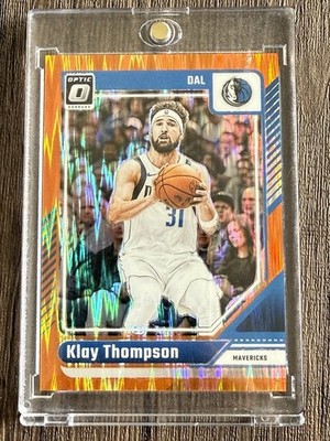 Klay Thompson - 2024-25 Donruss Optic Orange Shock Prizm /225 Dallas Mavericks