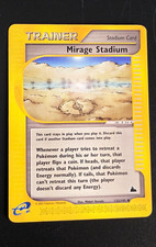 Pokémon TCG Mirage Stadium Trainer Stadium 132/144 Skyridge ereader English 2003 on eBay