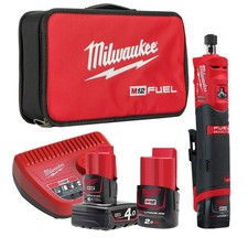 Milwaukee M12FDGS-422B Cordless 12V M12 FUEL Straight Die Grinder Set w/ Case