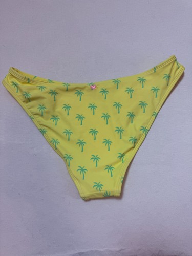 Stoney Clover Woman's Large High Cut Yellow Palm Tree Bikini Bottom NWOT - Picture 2 of 5