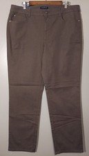 Bandolino Women's Gray Caroline Slim Straight Jeans Size 18 NWT