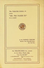 VTG Program Mr Pim Passes By Garrick Theatre New York City 2 Panel