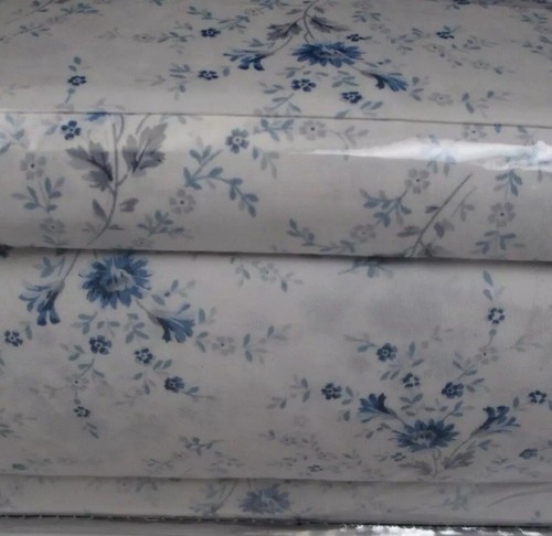 New RALPH LAUREN 4PC QUEEN SIZE Blue Floral Premium Cottage Chic Blue Floral