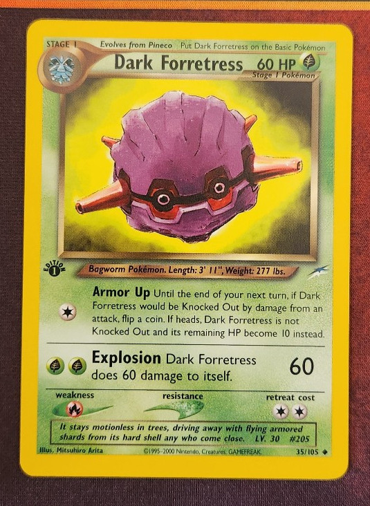 Pokemon Card - Dark Forretress Neo Destiny 35/105 Uncommon 1st Edition