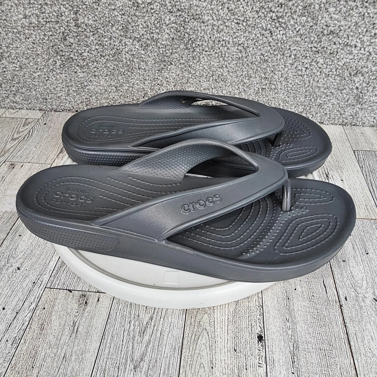 Flip Flop Gray Rubber Sandals for Men for sale | eBay