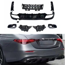 Heckstoßstangendiffusor +Hinteres Auspuffrohr Für Benz S-Klasse W223 S63 AMG Heckstoßstangendiffusor +Hinteres Auspuffrohr Für Benz S-Klasse W223 S63 AMG