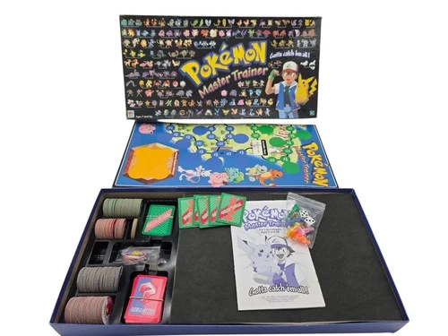 Vintage 1999 Pokemon Master Trainer Board Game Hasbro 100% Complete Gen 1 Rare