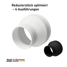Reduzierst&uuml;ck Abluftschlauch Reduktion L&uuml;ftungsrohr  &Oslash;80 100 125 150 200 w&auml;hlbar