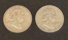 Franklin Half Dollar 1952 1953 90% Silver Lot (2)