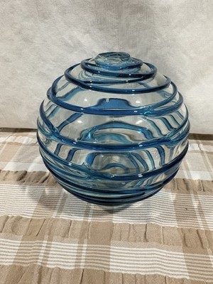 Decorative Art Glass Sphere Handblown Possibly William Yeoward Design