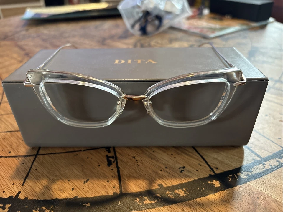 Dita AMORLY Crystal Clear And White Gold (DTX408-A-02) Eyeglasses - Image 2 of 3