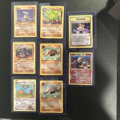 1st edition old vintage pokémon cards rare mostly fighting type