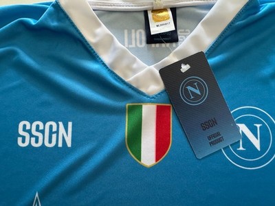 Maglia SSC Napoli 2025/2026 Home Ufficiale M. Olivera 17, Azzurra, Adulto E Bambino