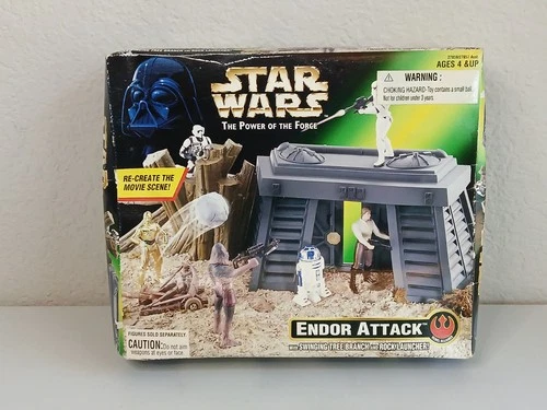 Endor Attack STAR WARS Power of the Force POTF 1997 Kenner Play Set SEE NOTE