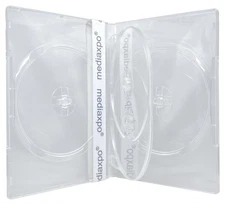 STANDARD Clear Quad 4 Disc DVD Cases Lot