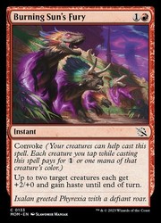 Burning Sun's Fury 133 March of the Machine MTG