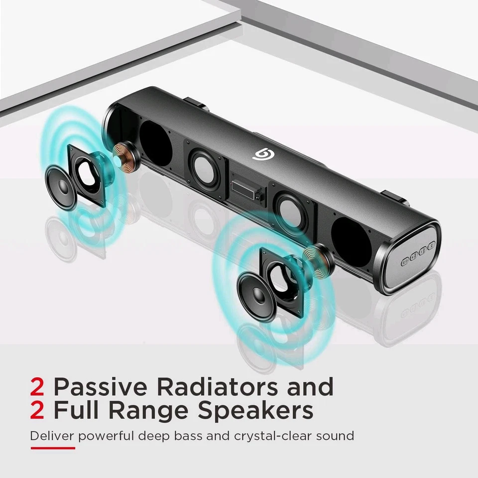 Bomaker Tapio I Bluetooth Soundbar Subwoofer TV Sound System Heimkino Lautsprech - Bild 2 von 4