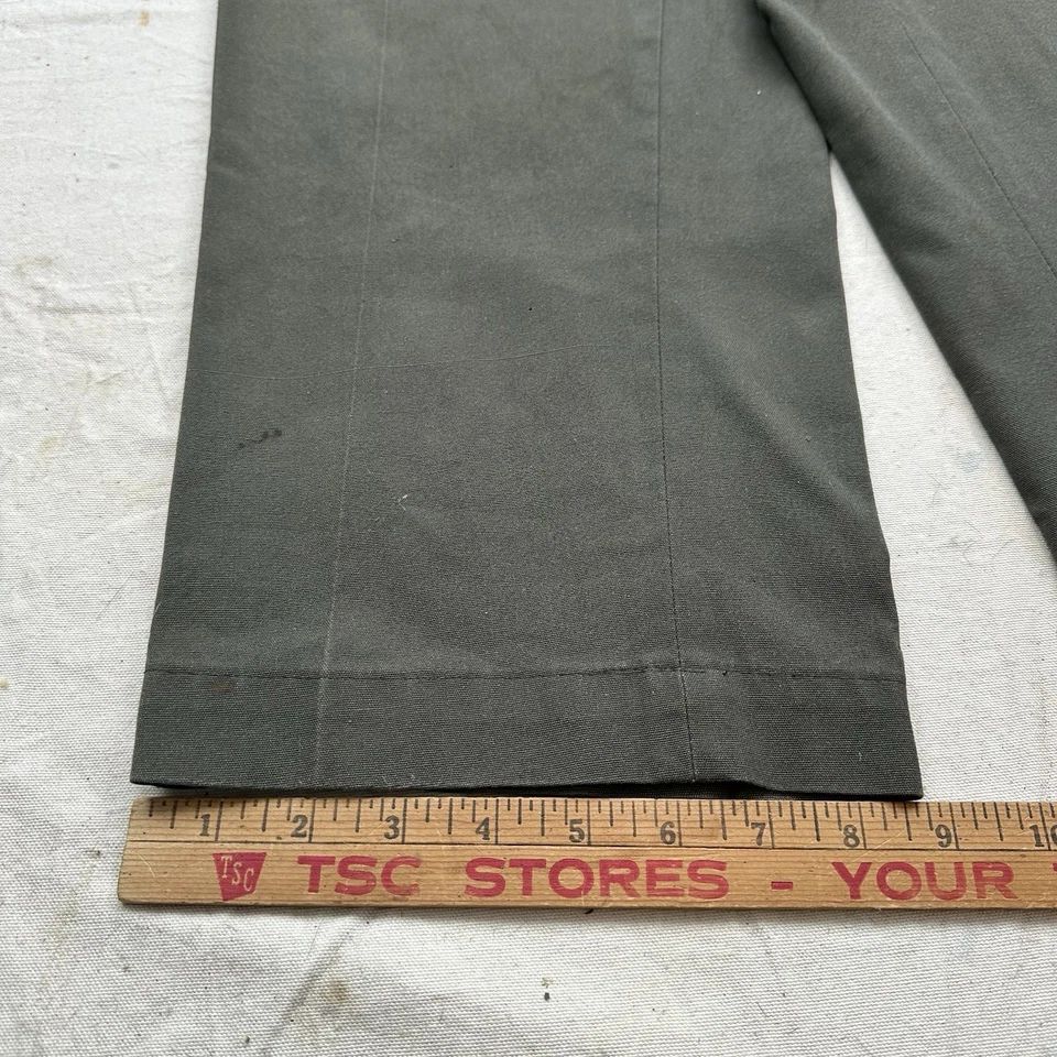 Vintage 50s JC Penney Big Mac Twill Chino Pants Sanforized Farm Distressed 32x28 - Image 2 of 4