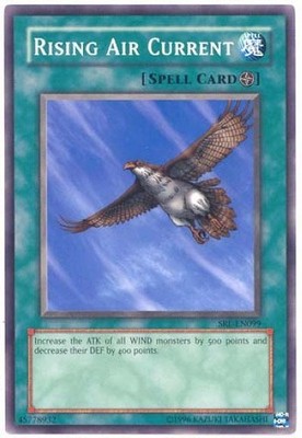 Rising Air Current - SRL-099 - Common - Unlimited Edition - Heavily Played