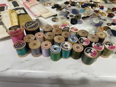 Large Lot Of Vintage Sewing Notions And Patterns