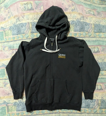 Queen The Studio Experience Zip-Up Black Hoodie (XL)