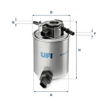 Kraftstofffilter UFI 24.020.01 Filtereinsatz für INFINITI FX QX50 QX70 Q70 Y51 1